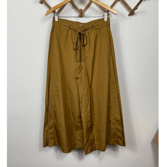 Vince Drawstring Side-slit Cropped Culotte Pants In Mojave Size S - Picture 4 of 10